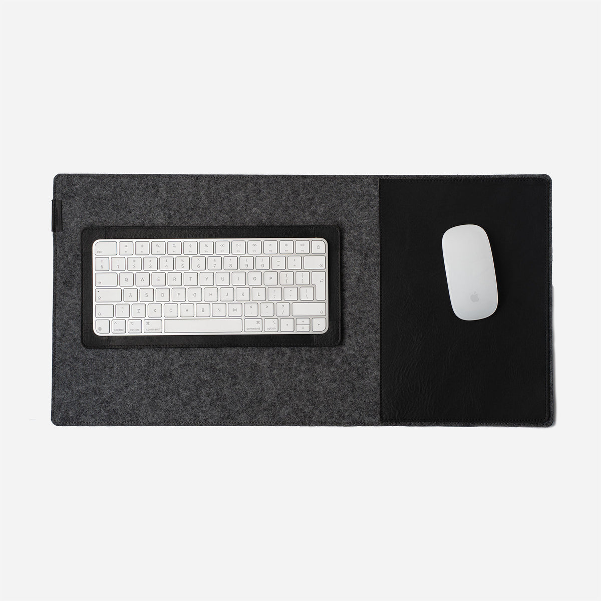 Full-Grain Leather & Wool Felt Desk Pad